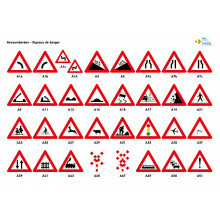 Panneaux reprenant les signaux routiers